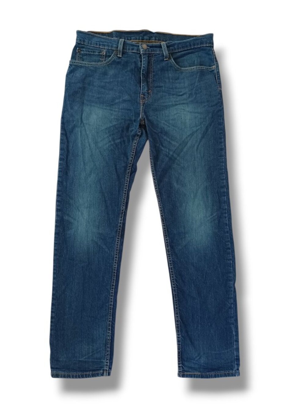 Levi's 502 Men's Jeans Taper Fit Stretch Dark Wash Size 34x34 Actual 34x31